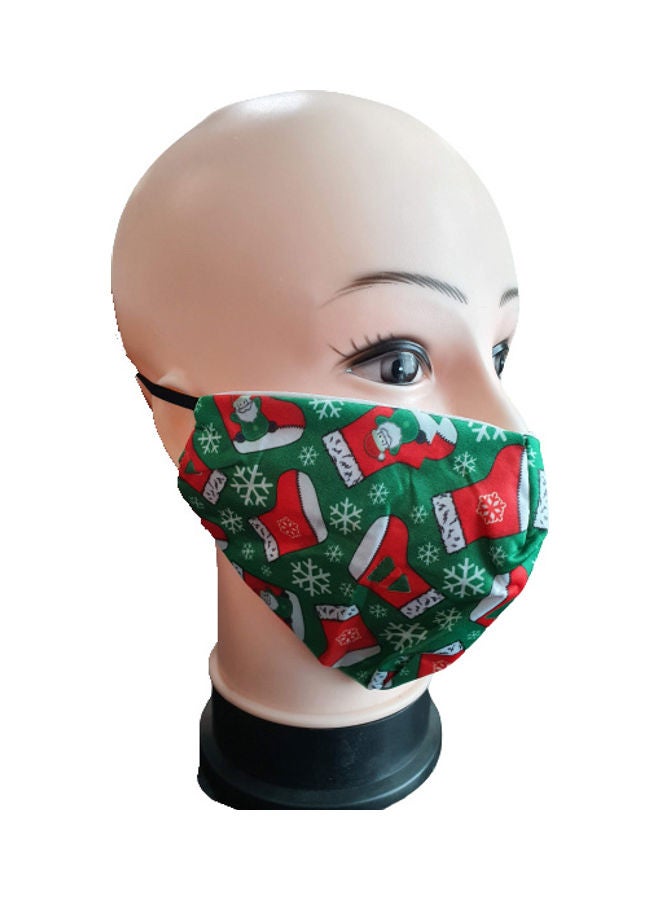 Christmas Shoe Printed Face Mask - Image 1