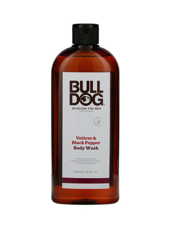 BULLDOG Skincare For Body Wash Vetiver And Black Pepper 500ml