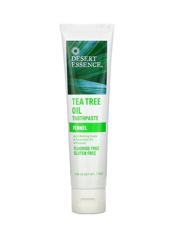DESERT ESSENCE Tea Tree Oil Toothpaste Fennel 176grams 