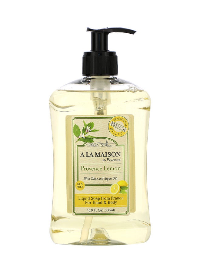 A La Maison De Provence - Provence Liquid Soap For Hands And Body Provence Lemon 500ml - Image 1