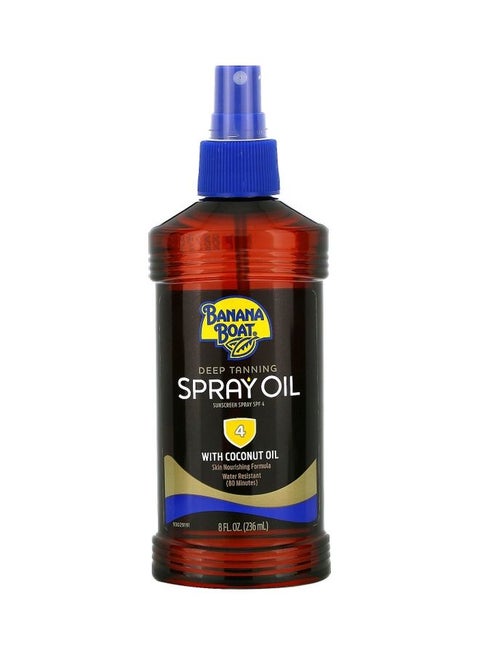 Deep Tanning Oil Spray Sunscreen SPF 4 236ml