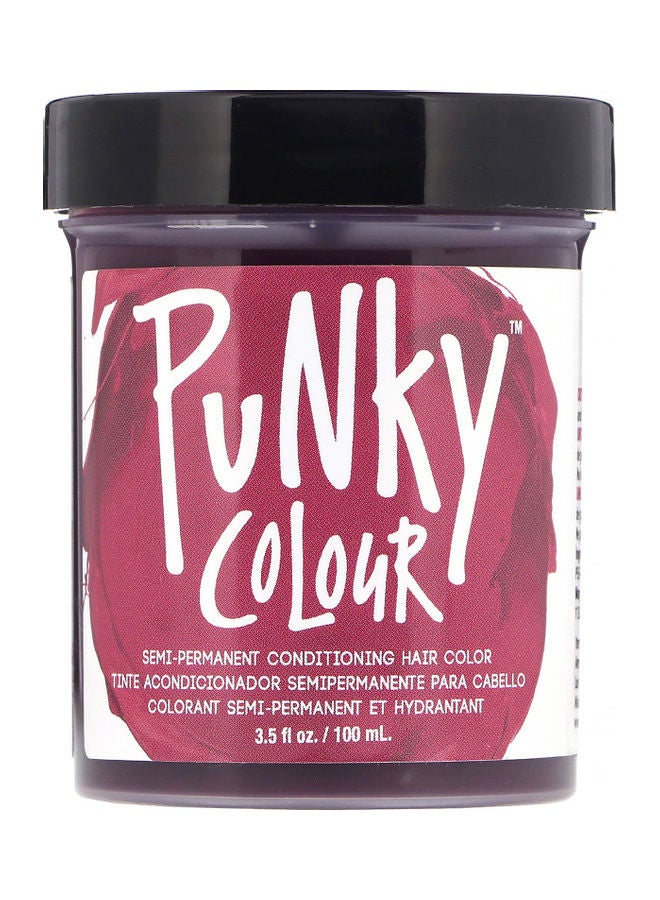 بانكي ملون وملطف شعر كريمي نصف دائم أحمر غامق 100ملليلتر