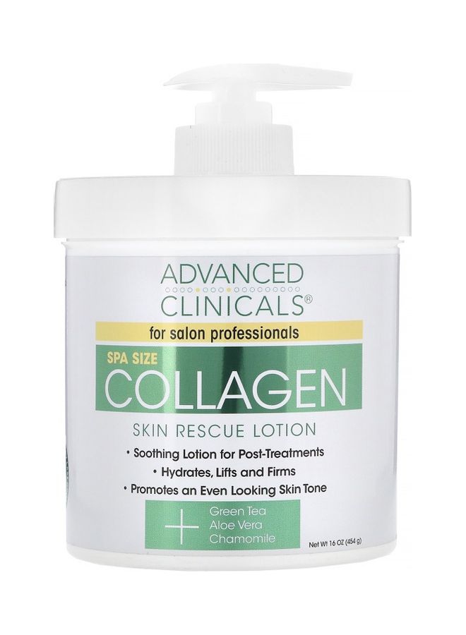 Advanced Clinicals Collagen Skin Rescue Lotion 454grams 