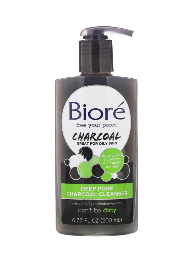 Biore Deep Pore Charcoal Cleanser 200ml 