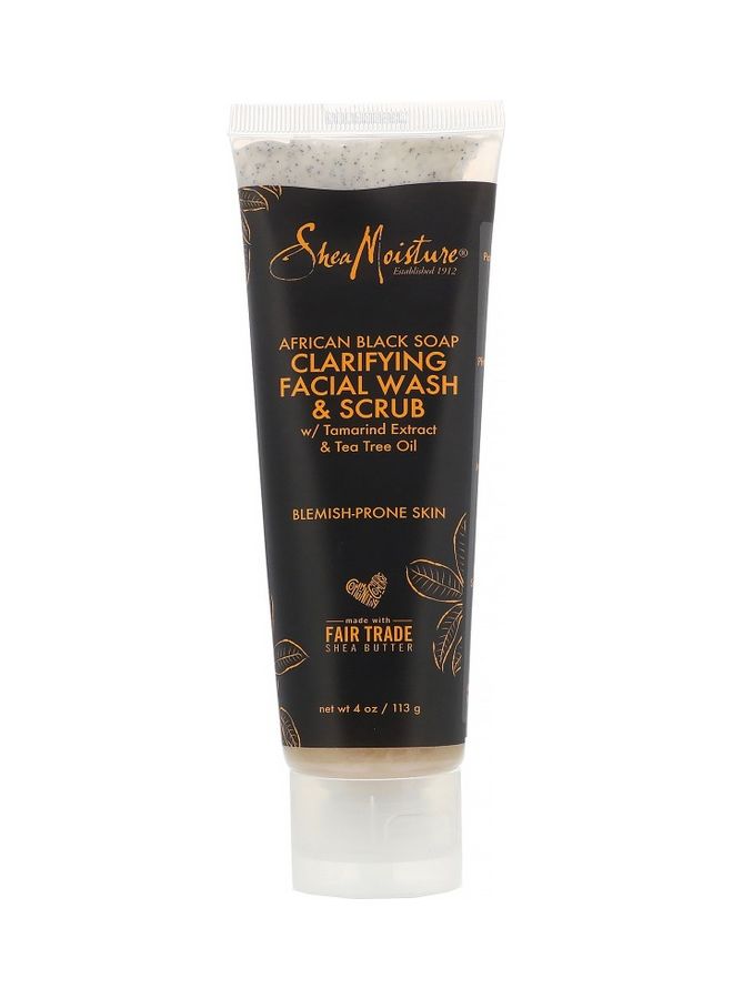 شيامويستر غسول للوجه ومقشر بالصابون الأسود الإفريقي لتنقية البشرة 113جرام