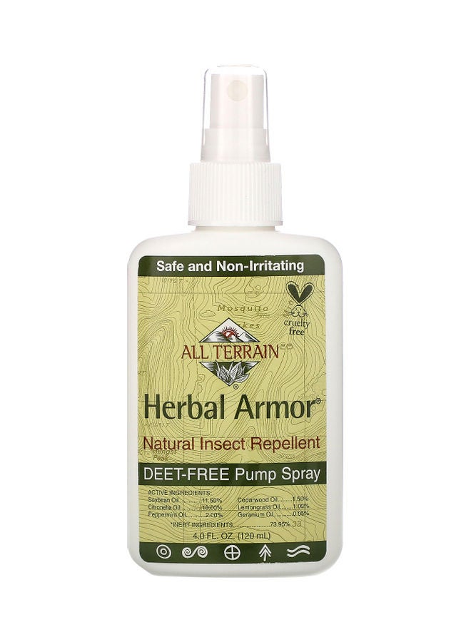 All Terrain Herbal Armor Natural Insect Repellent Deet With Pump Spray 120ml 