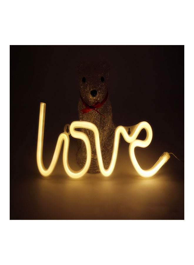 Generic - LOVE Letters Shape LED Light Wall Hanging Neon Light for Festival Party Wedding Decor Warm white 36*36*36cm - Image 1