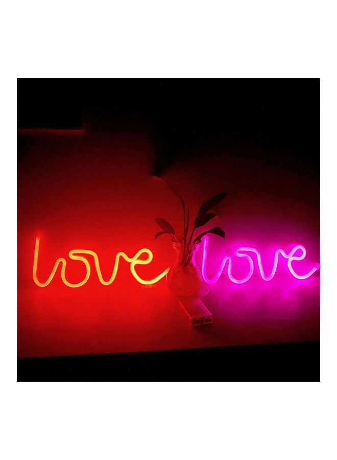 Generic - LOVE Letters Shape LED Light Wall Hanging Neon Light for Festival Party Wedding Decor Warm white 36*36*36cm - Image 1