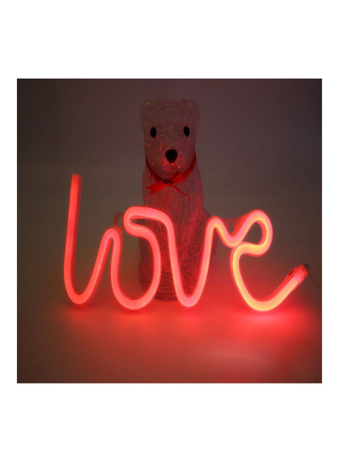 LOVE Letters Shape LED Light Wall Hanging Neon Light for Festival Party Wedding Decor Red 36*36*36cm - Image 1