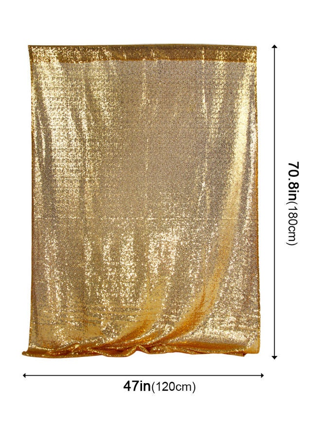 ستارة خلفية لامعة مزينة بالترتر لحفلات الزفاف وتصوير حفلات الزفاف ذهبي 30*30*30سم - Image 2
