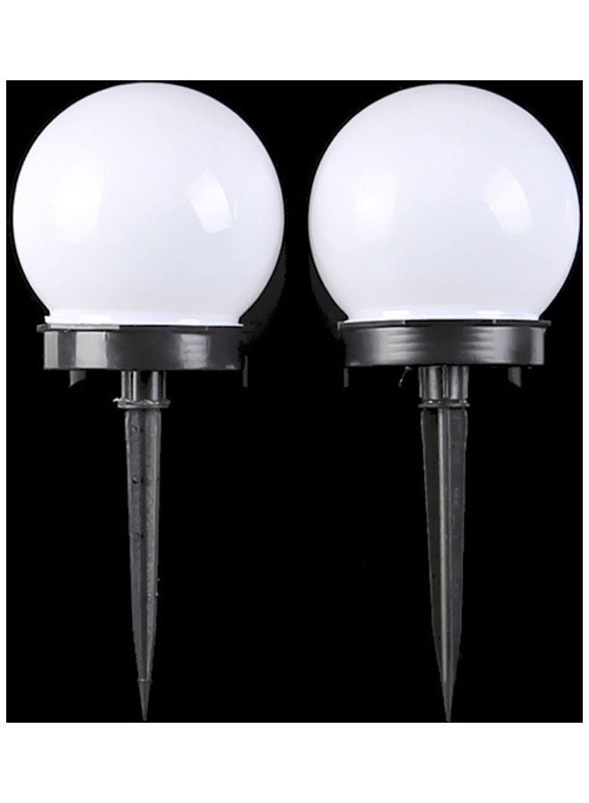 Generic Outdoor Solar-powered LED Lawn Light Ball Bulb Waterproof Night Light Garden Lamp Decoration Light Sensor 2PCS/Set multicolor 20.5*20.5*20.5cm  - Image 1