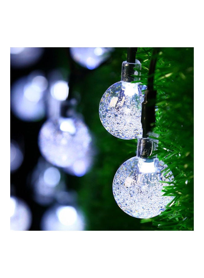 Generic 6.5M 30LED Solar-powered Bubble String Lights Night Light Garden Home Party Bar Decoration warm white 15*15*15cm  - Image 3