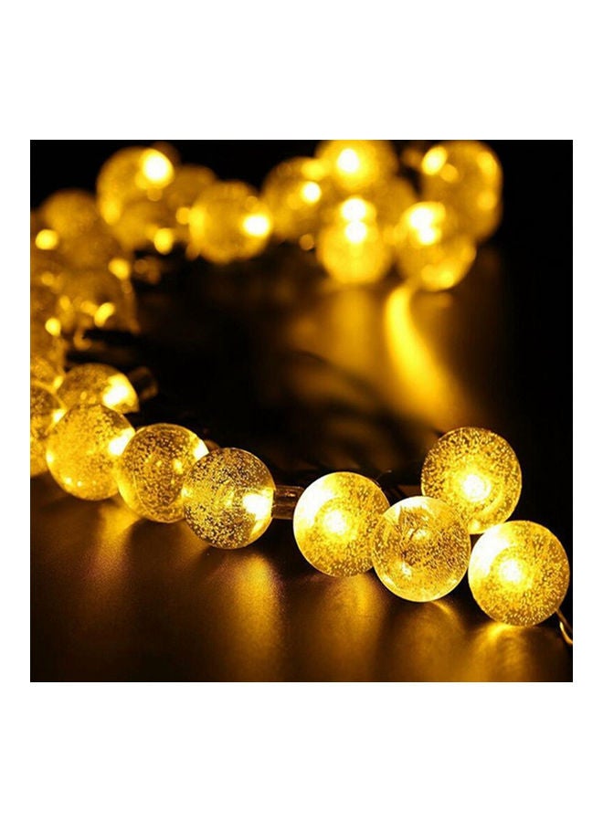 Generic 6.5M 30LED Solar-powered Bubble String Lights Night Light Garden Home Party Bar Decoration warm white 15*15*15cm  - Image 1