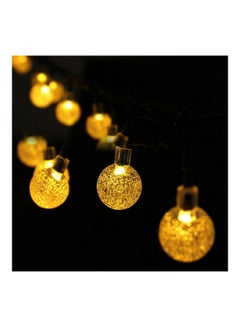 Generic 6.5M 30LED Solar-powered Bubble String Lights Night Light Garden Home Party Bar Decoration warm white 15*15*15cm  - Image 2