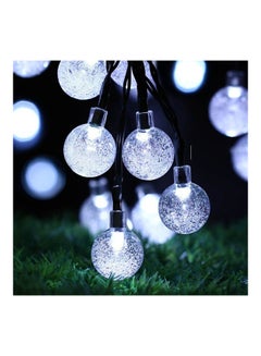 Generic 6.5M 30LED Solar-powered Bubble String Lights Night Light Garden Home Party Bar Decoration white 16*16*16cm  - Image 1