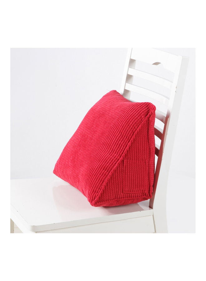 Reading Backrest Cushion Wedge Pillow Back Cushion Lumbar Pad Bed Office Chair Rest Pillow Back Support Pillow red 30*30*30cm - Image 1