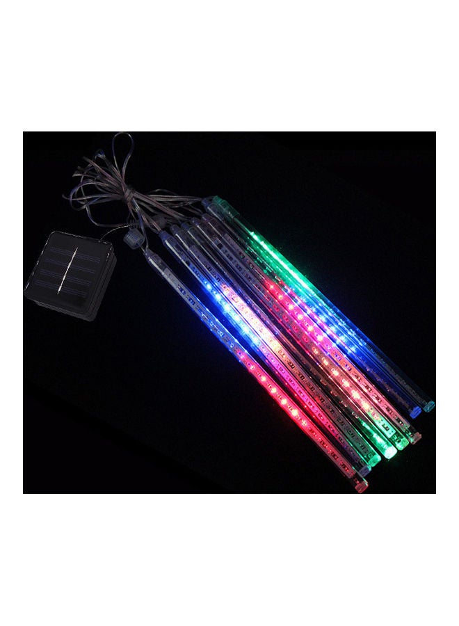 8 أنابيب/مجموعة من مصابيح LEDعلى شكل انهمار نيزكي بطول 30 سم تعمل بالطاقة الشمسية، مصابيح على شكل قطرات متساقطة فائقة السطوع للزينة متعدد الألوان 40*40*40سم - Image 1