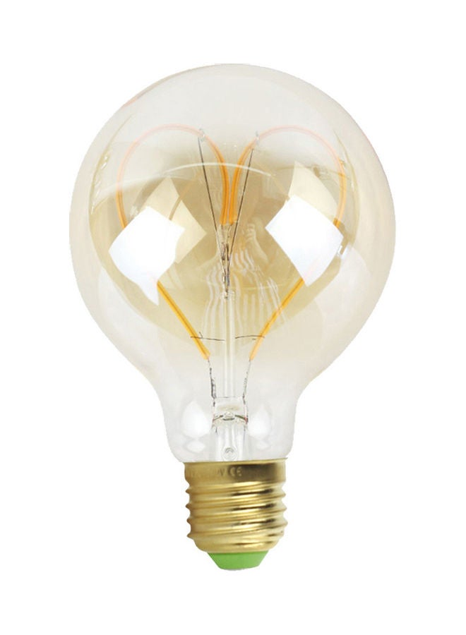 لمبة إديسون G95 كلاسيكي بإضاءة LED قابلة للتعتيم على شكل قلب، درجة حرارة اللون: 110 فولت، لون ذهبي أبيض دافئ ألوان متعددة 16*16*16سم  - Image 1