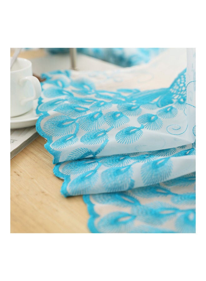 1PC Peacock Embroidered Short Window Curtain for Study Living Room Decor Coffee color 20*20*20cm  - Image 4