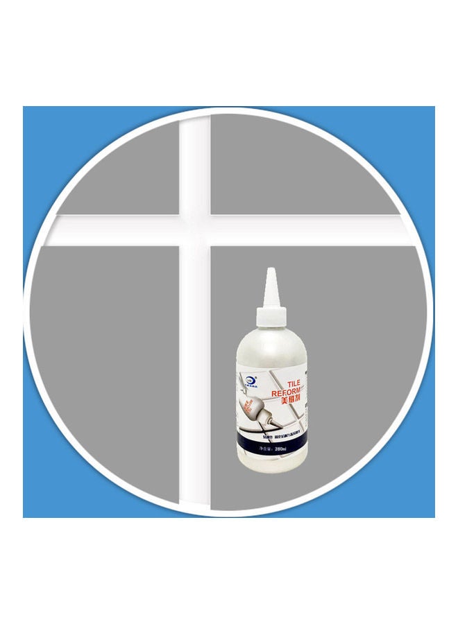 280ml Waterproof Tile Crack Beauty Grout Sealant Aide Repair Seam Filling Reform Wall Glue Silver grey 14*14*14cm - Image 2