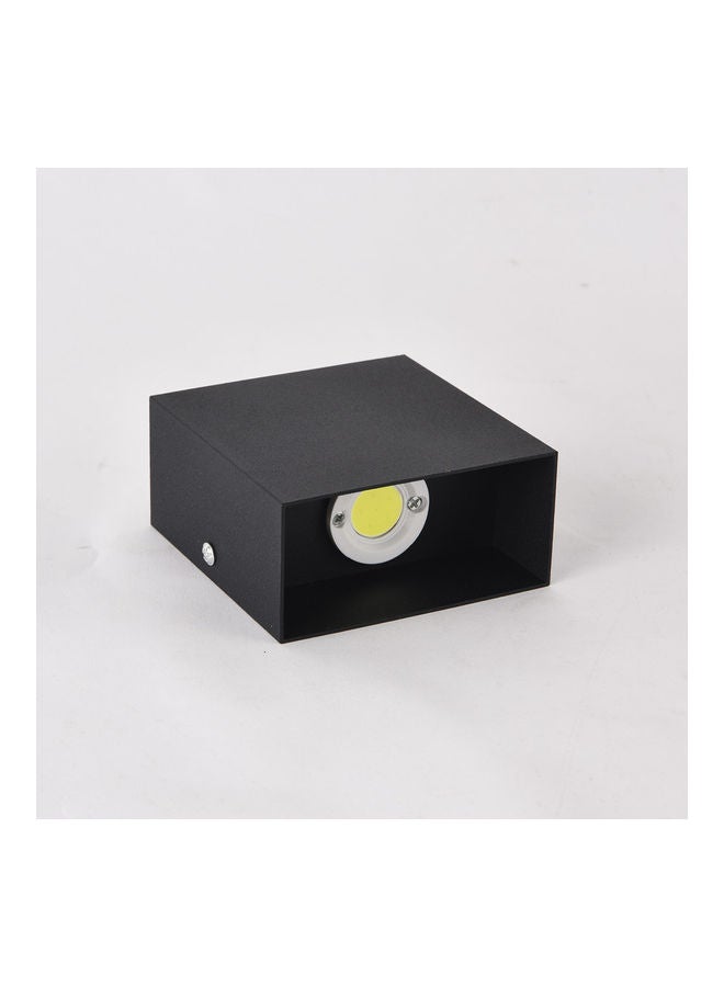 5V 6W Square Shape Aluminium Wall Lamp COB Light BD74 Non-dimmable Wall Light Style:Black shell warm light 12*12*12cm - v1604615928/N41893634A_6