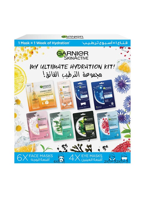 10-Piece SkinActive My Ultimate Hydration Tissue Masks Kit