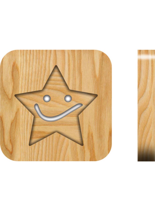 Beauenty Wooden Creative Night Lamp Beige 19x19cm - Image 1