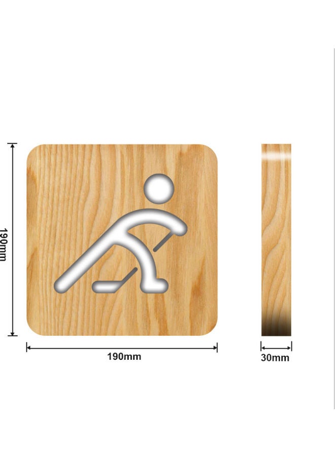 بيوينتي مصباح طاولة ثلاثي الأبعاد بتصميمٍ فريد بيج 19 x 19سم - Image 2