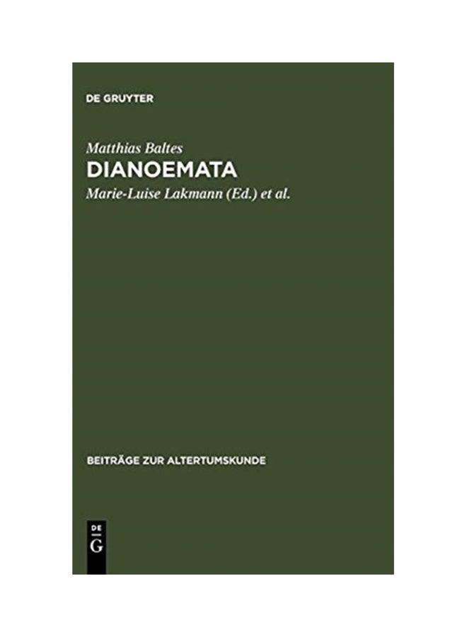Dianoemata hardcover english - 1999