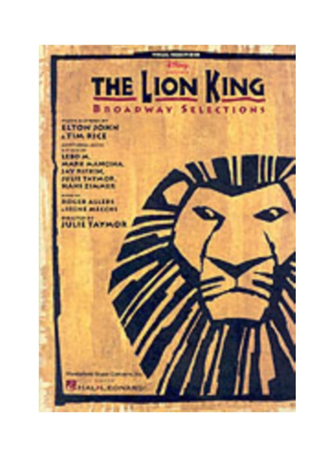 The Lion King: Broadway Selections Paperback English by Elton John