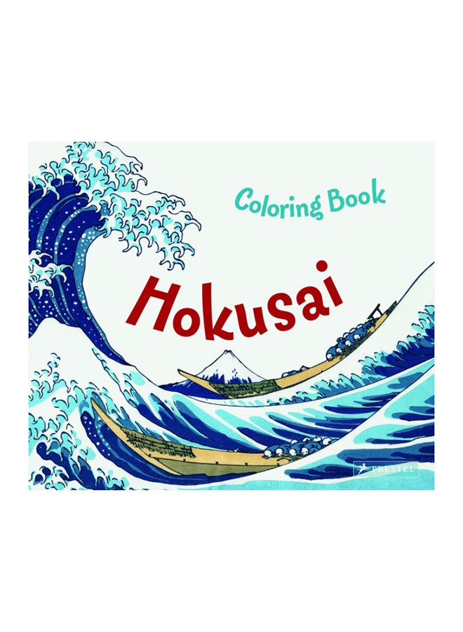 Coloring Book Hokusai paperback english