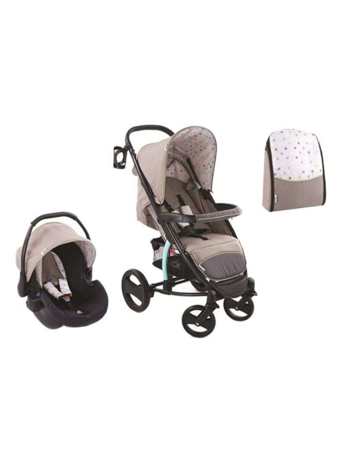 hauck - Malibu XL Shop And Drive Plus Stroller - Multi Dots Sand - Image 1