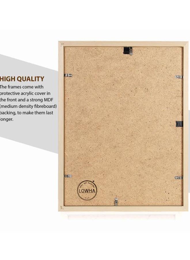 لوحة فنية جدارية بإطار تمثل شكلاً منحنياً لأسفل أسود 33x43x2سم - Image 2