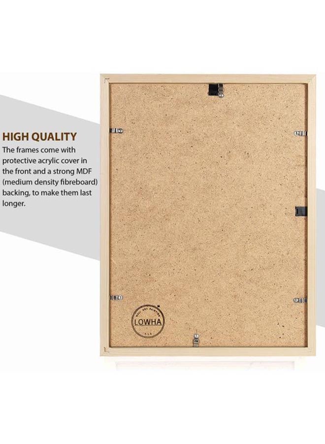 لوحة فنية جدارية مع إطار بتصميم زوجان رمادي/أصفر/أسود 43x53x2سم - Image 2