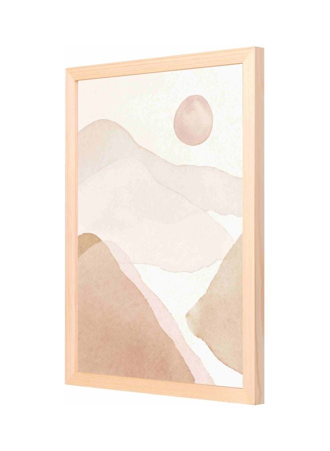 لوحة جدارية بتصميم منظر طبيعي مزودة بإطار خشبي 33x43x2سم - Image 1