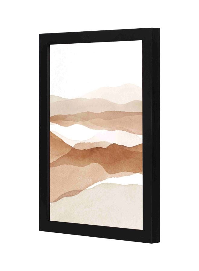 لوحة فنية جدارية بإطار مطبوع عليها مناظر طبيعية أسود 23x33x2سم - Image 1