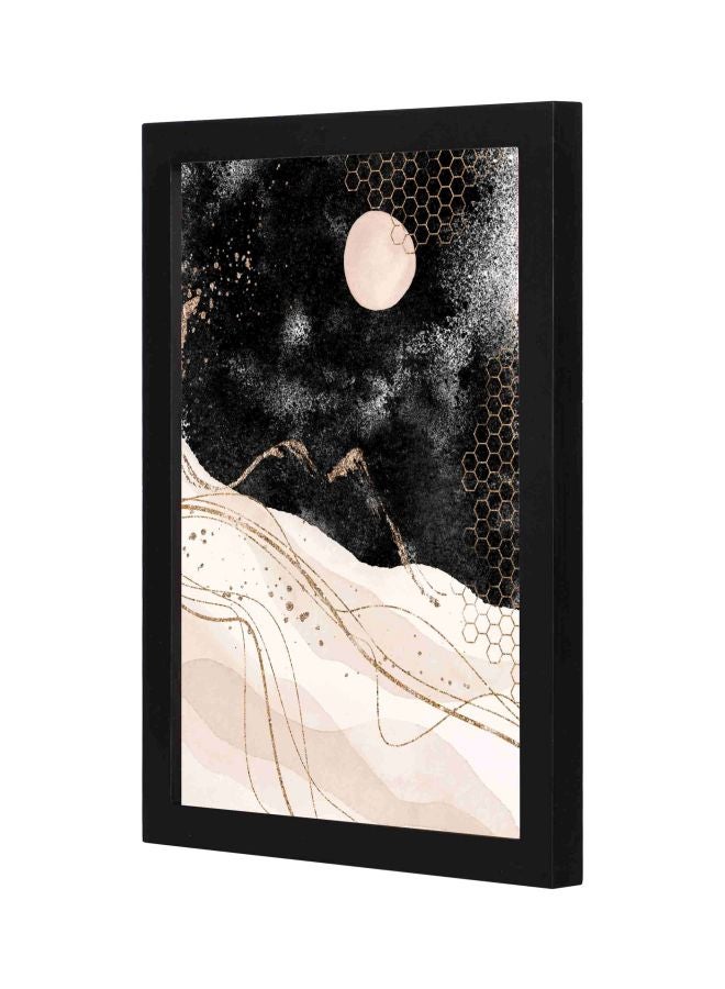 LOWHA Landscape Themed Wall Painting With Frame Black 23x33x2cm - Image 1