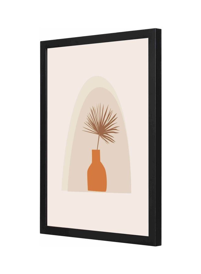 LOWHA Decorative Themed Wall Art Painting With Frame Black 33x43x2cm - Image 1