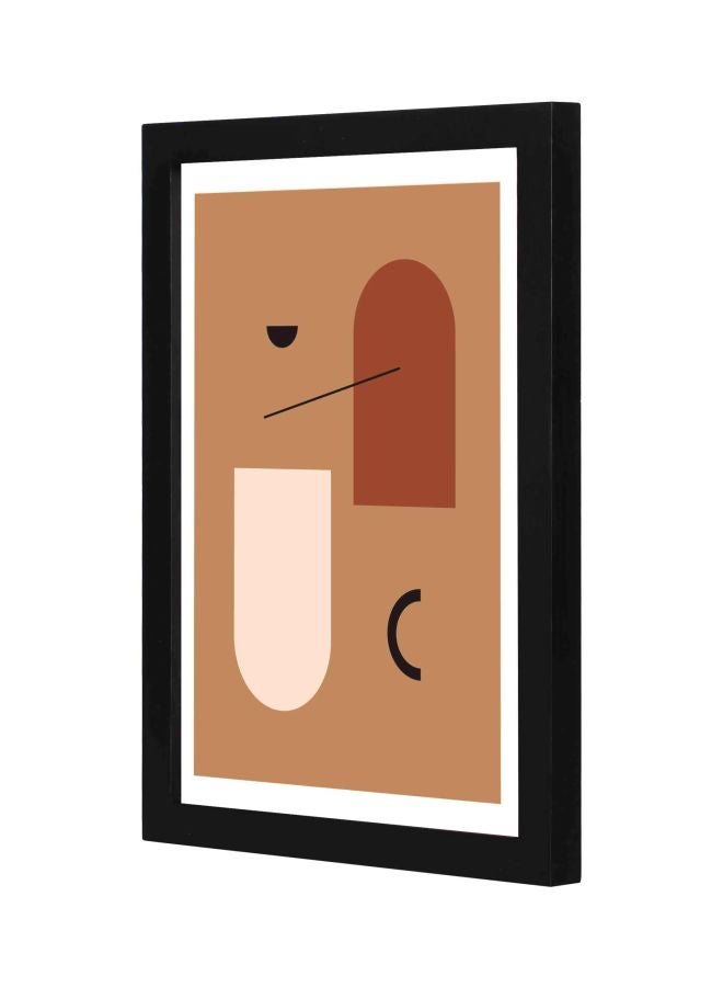 لوحة جدارية لتزيين الحائط مع إطار أسود 23x33x2سم - Image 1