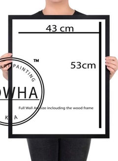 LOWHA Decorative Wall Painting With Frame Black 43x53x2cm  - Image 2
