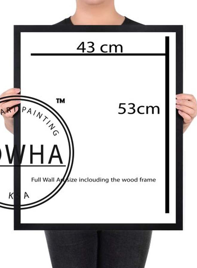 LOWHA Decorative Wall Painting With Frame Black 43x53x2cm  - Image 2