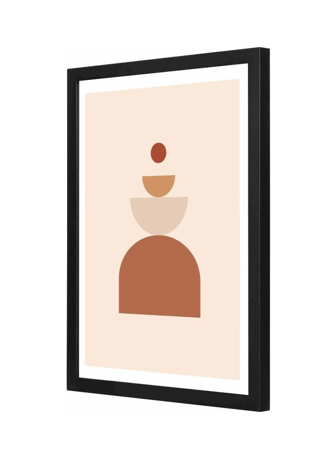 LOWHA Up Down Themed Wall Painting With Frame Black 33x43x2cm - Image 1