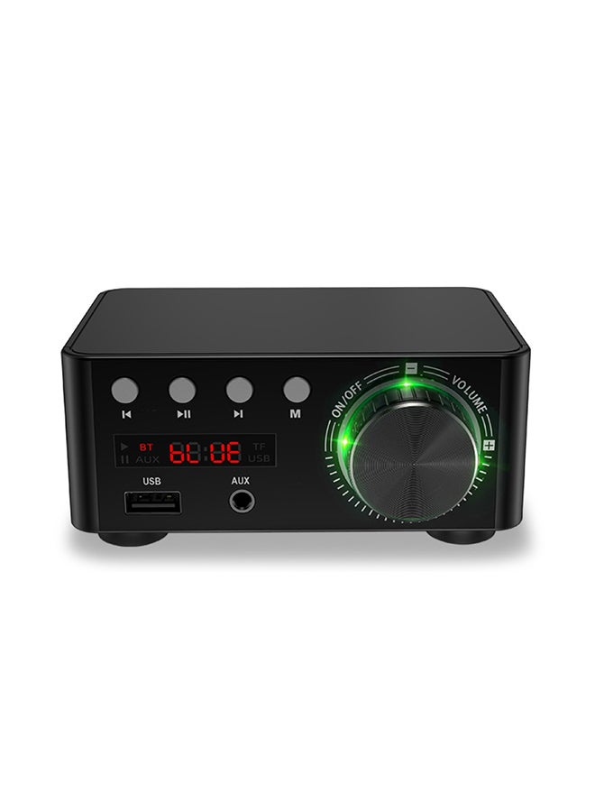 Digital Bluetooth 5.0 HiFi Power Audio Amplifier USB TF Card MP3 Music Player XDY37883 Black  - Image 1