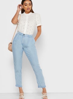 Reserved High Waist Skinny Jeans Blue  - Image 4