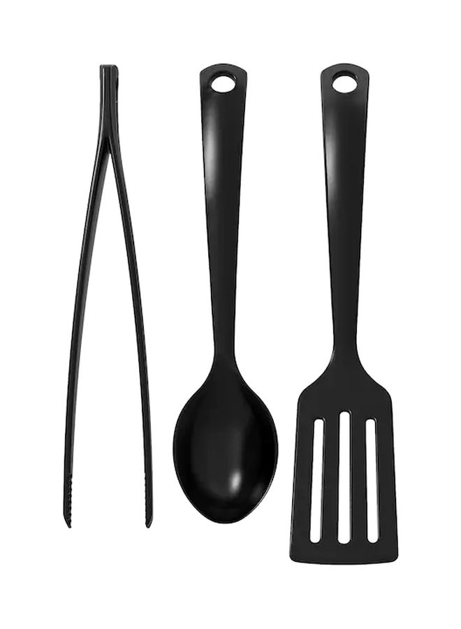 3-Piece Kitchen Utensil Set Black - Image 1
