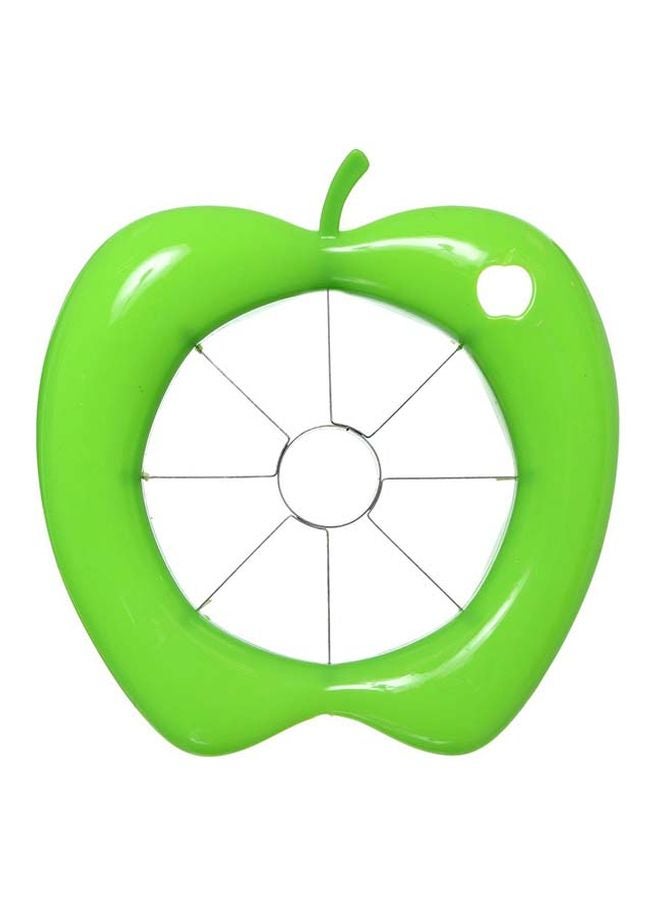 Plastic Apple Slicer Green/Silver 8x7x2cm - Image 1