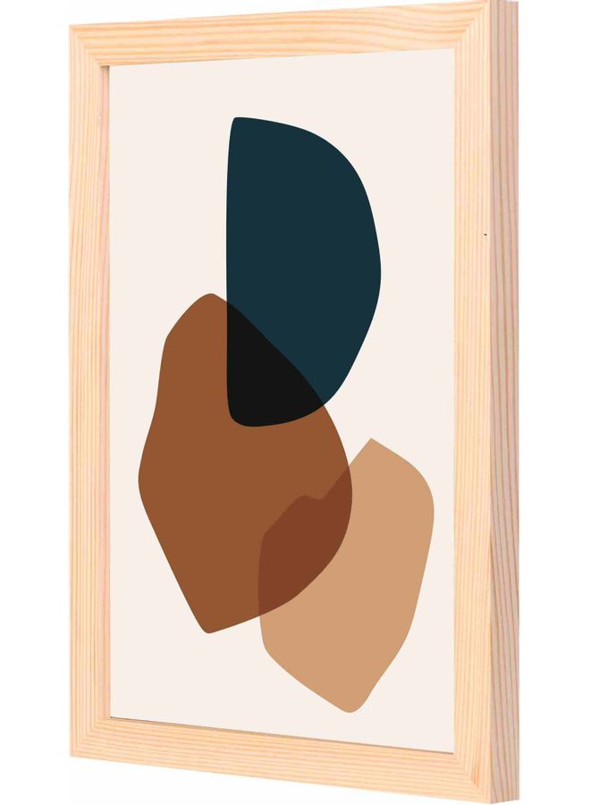 LOWHA Abstract Themed Wall Painting With Frame Wood 23x33x2cm  - Image 1