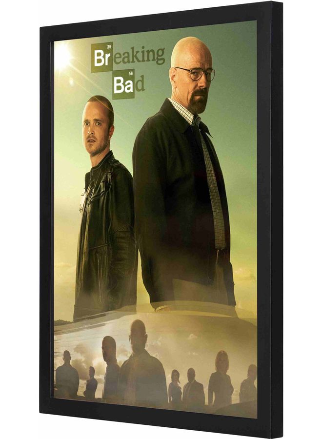 LOWHA Breaking Bad 2 Themed Framed Wall Art Painting Black 33x43x2cm  - Image 1