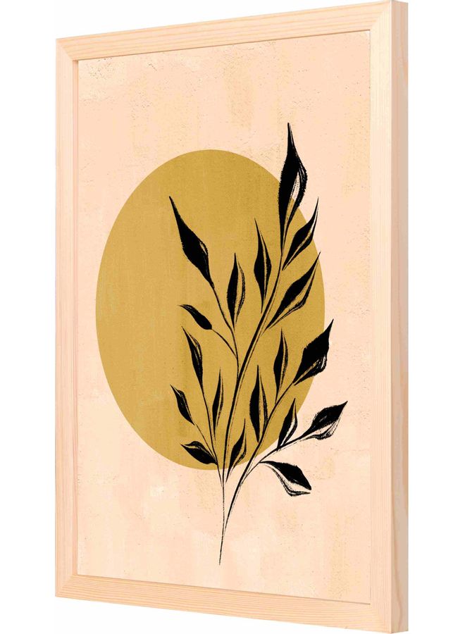LOWHA Plant Themed Framed Wall Art Painting Wood 33x43x2cm - Image 1