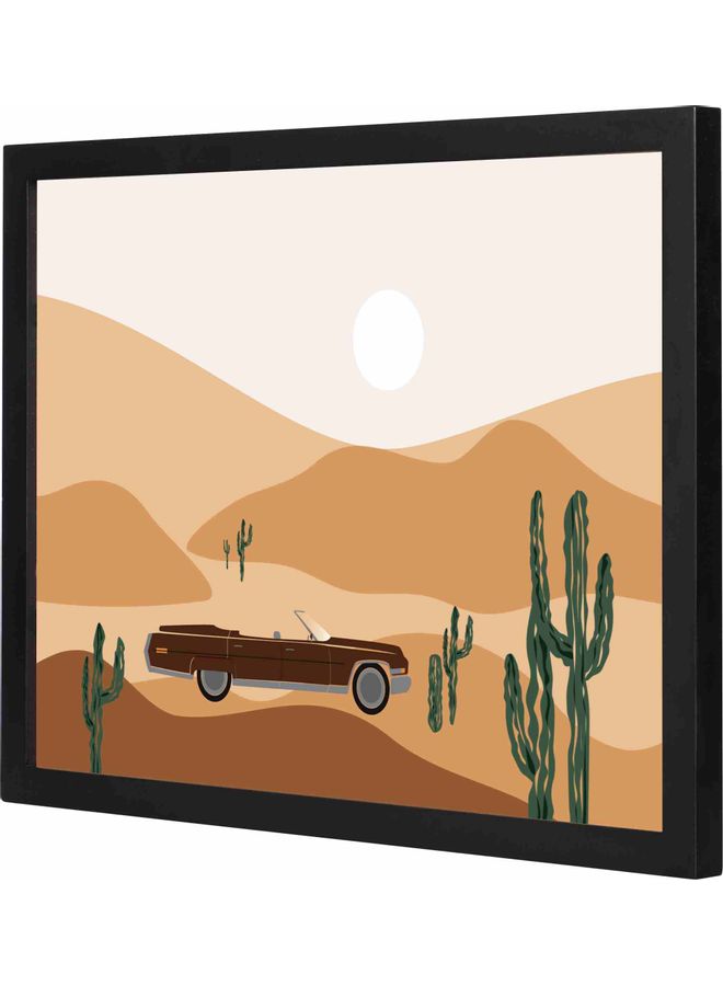 LOWHA Poster 26 Themed Decorative Framed Wall Art Painting Black 33x43x2cm